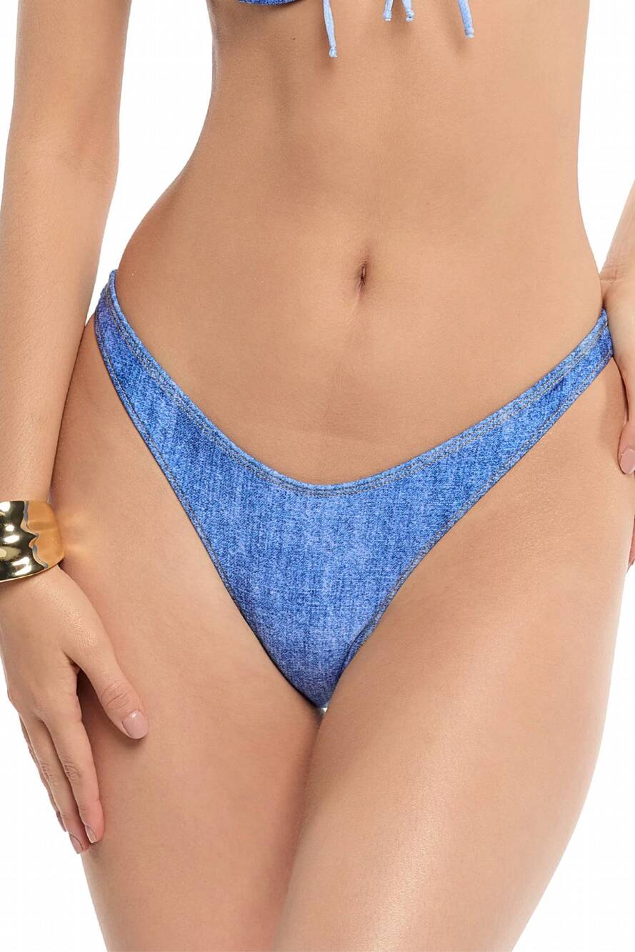 NEW CAPITTANA lily lace bikini bottom in blue